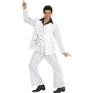 Costume Disco Fever Widmann L - Bianco, Modello L, Stile Anni '70 Costume Disco Fever Widmann L - Bianco, Modello L, Stile Anni '70