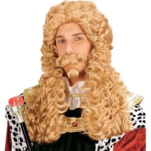 Widmann Blond Lockig Peruk med Mustasch och Skägg - Peruk Widmann Blond Lockig Peruk med Mustasch och Skägg - Peruk