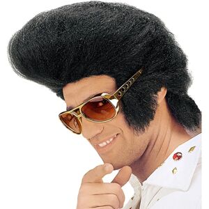 Widmann King Elvis Wig - Black, Thick Front, Unisex Widmann King Elvis Wig - Black, Thick Front, Unisex