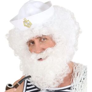 Generic White Curly Wig and Beard - Costume Accessory - Men’s Generic White Curly Wig and Beard - Costume Accessory - Men’s