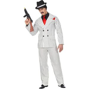 Strój gangster biały w paski Widmann - S Strój gangster biały w paski Widmann - S