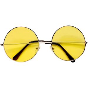 Lunettes Hippie Grandes Rondes Jaunes - Publicité Lunettes Hippie Grandes Rondes Jaunes - Publicité