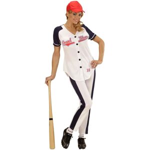 Widmann Nancy Baseball Costume - Blue-White-Red - Costumes Widmann Nancy Baseball Costume - Blue-White-Red - Costumes