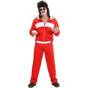 Brand Model Red & White 80s Training Suit - Costume Brand Model Red & White 80s Training Suit - Costume