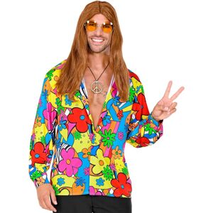 Camisa Flower Power Sin Marca Pequeña - Disfraz Hippy de los 60s y 70s Camisa Flower Power Sin Marca Pequeña - Disfraz Hippy de los 60s y 70s