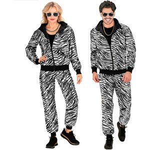 Martin Silver Zebra Unisex Tracksuit - Party & Festival Wear Martin Silver Zebra Unisex Tracksuit - Party & Festival Wear