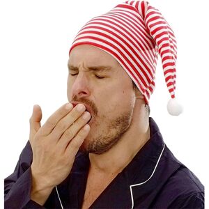 Widmann Bonnet de Nuit Rouge et Blanc - Accessoire pour adultes - Publicité Widmann Bonnet de Nuit Rouge et Blanc - Accessoire pour adultes - Publicité