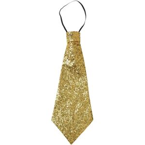 Cravate à sequins dorés pour adultes - Disco - Publicité Cravate à sequins dorés pour adultes - Disco - Publicité