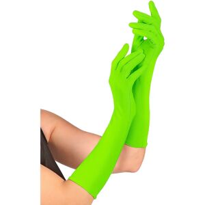 Guantes largos verdes neón de My Other Me - Accesorios para adultos Guantes largos verdes neón de My Other Me - Accesorios para adultos