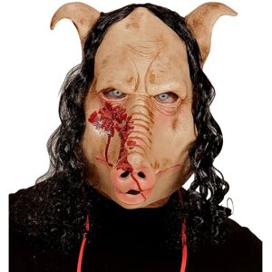 Máscara de cabeza de cerdo Widmann - Accesorio para Halloween Máscara de cabeza de cerdo Widmann - Accesorio para Halloween