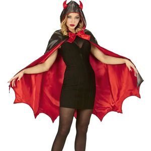 Widmann Red-Black Devil Cloak with Horned Hood - Cape Widmann Red-Black Devil Cloak with Horned Hood - Cape