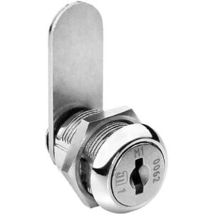 Serratura Cilindro Meroni - Acciaio nichelato - 19mm - Apertura a 180° - Destra - 2 chiavi - Serratura a cilindro Serratura Cilindro Meroni - Acciaio nichelato - 19mm - Apertura a 180° - Destra - 2 chiavi - Serratura a cilindro