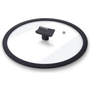Couvercle de casserole Moneta Modèle 0004124524 - Bord en silicone, Valve de vapeur - Noir/Transparent - Publicité Couvercle de casserole Moneta Modèle 0004124524 - Bord en silicone, Valve de vapeur - Noir/Transparent - Publicité