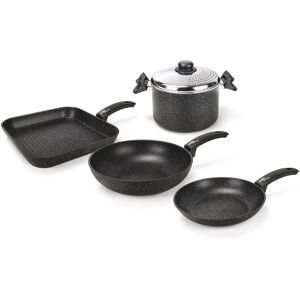 Moneta Pfannen Set Etnea - 5 Stk Schwarz - Kochgeschirr Moneta Pfannen Set Etnea - 5 Stk Schwarz - Kochgeschirr