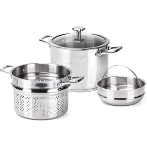 Moneta Accordo - Set di pasta in acciaio inox - 8L Moneta Accordo - Set di pasta in acciaio inox - 8L