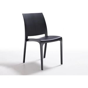 Bica Volga Carré Noir Polypropylène - Chaise - Publicité Bica Volga Carré Noir Polypropylène - Chaise - Publicité