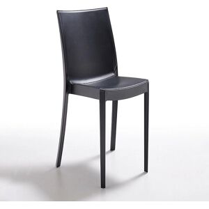 Silla apilable negra Perla de Bica - Muebles para interior y exterior Silla apilable negra Perla de Bica - Muebles para interior y exterior