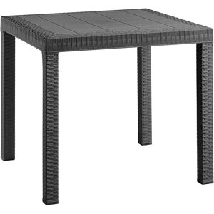 GARDENESS Mesa cuadrada de exterior Nasa - 80x80 cm - Negro GARDENESS Mesa cuadrada de exterior Nasa - 80x80 cm - Negro