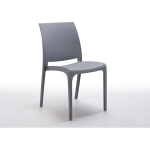 Bica Volga Polipropilene Grigio - Sedia - Design Moderno - Made in Italy Bica Volga Polipropilene Grigio - Sedia - Design Moderno - Made in Italy