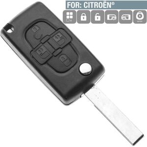SILCA Car Key Cover - HU83CRS7 - 4 Botones - Para Citroen/Peugeot/Lancia SILCA Car Key Cover - HU83CRS7 - 4 Botones - Para Citroen/Peugeot/Lancia