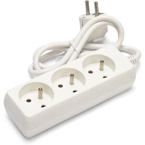 Velamp Franse stekkerdoos - 3 uitgangen 16A - 1m Kabel Velamp Franse stekkerdoos - 3 uitgangen 16A - 1m Kabel