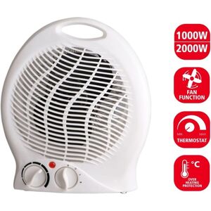 VELAMP - Termoventilatore fisso 2000W - Blanco - 2 velocidades - Calefactor eléctrico VELAMP - Termoventilatore fisso 2000W - Blanco - 2 velocidades - Calefactor eléctrico