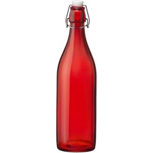 Set di 6 bottiglie in vetro Bormioli Rocco 1L Rosso Set di 6 bottiglie in vetro Bormioli Rocco 1L Rosso