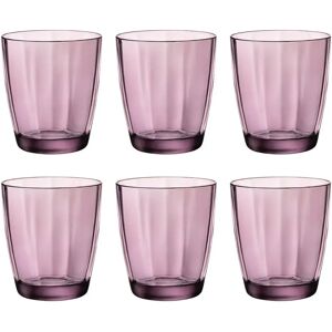 Bormioli Rocco Pulsar Paarse Glas - Set van 6 Bormioli Rocco Pulsar Paarse Glas - Set van 6