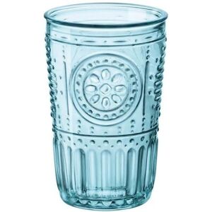 Bormioli Rocco 4x Romantic Highball Glasses Decorated Water Juice Cocktail Tumblers 340ml Blue - Glassware Bormioli Rocco 4x Romantic Highball Glasses Decorated Water Juice Cocktail Tumblers 340ml Blue - Glassware