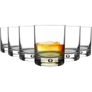 Bormioli Rocco 6 Piece Whisky Glasses Set - Classic Contemporary Scotch Whiskey Tumblers - Bubble Base - 280ml Bormioli Rocco 6 Piece Whisky Glasses Set - Classic Contemporary Scotch Whiskey Tumblers - Bubble Base - 280ml