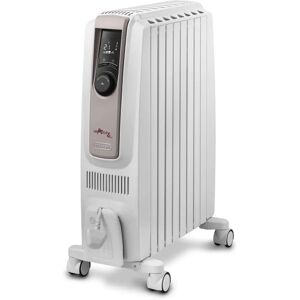 De'Longhi Dragon 4 Pro Oil Filled Radiator - White - 2KW Digital Timer Interface De'Longhi Dragon 4 Pro Oil Filled Radiator - White - 2KW Digital Timer Interface