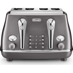 DeLonghi Icona Metallics - Grey - Toaster DeLonghi Icona Metallics - Grey - Toaster