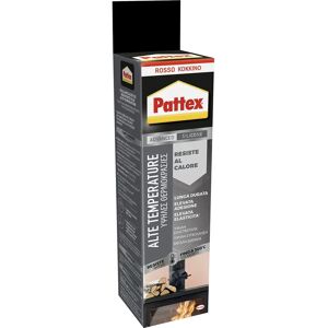 Pattex - Sigillante in silicone ad alta temperatura - Rosso - 70ml Pattex - Sigillante in silicone ad alta temperatura - Rosso - 70ml