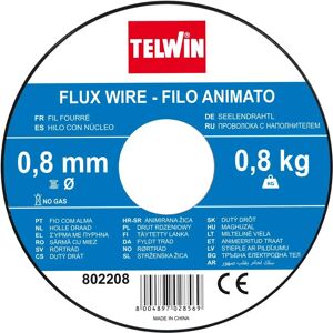 TELWIN Hilo de soldadura flux de 0,8mm - 0,8kg - Acero TELWIN Hilo de soldadura flux de 0,8mm - 0,8kg - Acero