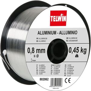 Telwin 802062 Hilo de soldadura de aluminio - Gas protegido, 0,8mm, 0,45kg Telwin 802062 Hilo de soldadura de aluminio - Gas protegido, 0,8mm, 0,45kg