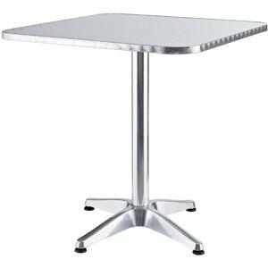 LIFEINGARDEN - Mesa cuadrada de aluminio con patas ajustables para bar y restaurante - 60x60cm LIFEINGARDEN - Mesa cuadrada de aluminio con patas ajustables para bar y restaurante - 60x60cm