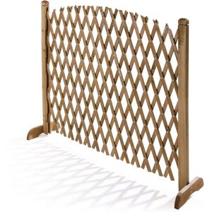 VERDELOOK Kersenhouten Uitbreidbaar Houten Schutting - Tuinprivacypaneel VERDELOOK Kersenhouten Uitbreidbaar Houten Schutting - Tuinprivacypaneel
