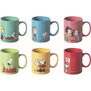 Conjunto de 6 tazas de cerámica Snoopy - Excelsa Conjunto de 6 tazas de cerámica Snoopy - Excelsa