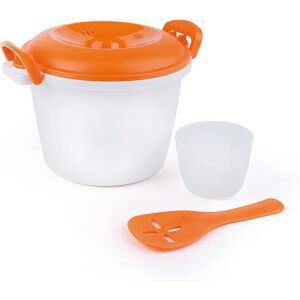 Excelsa Quick Cook Reiskocher - Mikrowellenfest, 1,5L, Weiß mit Orange Excelsa Quick Cook Reiskocher - Mikrowellenfest, 1,5L, Weiß mit Orange