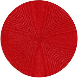 Excelsa Red Round Set of 6 Plastic Placemats - Tableware Sets Excelsa Red Round Set of 6 Plastic Placemats - Tableware Sets