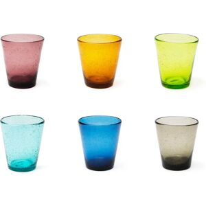 Excelsa Modèle - Set de 6 verres Bubble colorés - Publicité Excelsa Modèle - Set de 6 verres Bubble colorés - Publicité