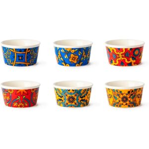 Set de 6 cuencos de cerámica multicolores Trinacria - Cuencos Set de 6 cuencos de cerámica multicolores Trinacria - Cuencos