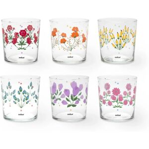Excelsa Arles Glass Set - Floral 35cl Excelsa Arles Glass Set - Floral 35cl