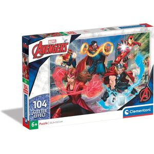 Clementoni Supercolor Glitter Marvel Avengers Puzzle - 104 Pieces Clementoni Supercolor Glitter Marvel Avengers Puzzle - 104 Pieces