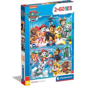 Clementoni Puzzle Supercolor Paw Patrol - 2 x 60 peças Clementoni Puzzle Supercolor Paw Patrol - 2 x 60 peças