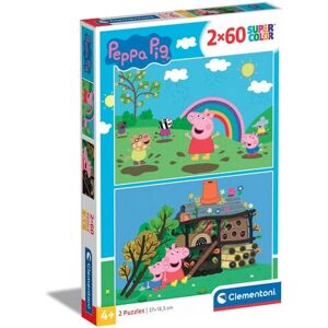 Clementoni Peppa Pig Puzzle Set - 2x60 Pieces - Kids' Jigsaw Clementoni Peppa Pig Puzzle Set - 2x60 Pieces - Kids' Jigsaw