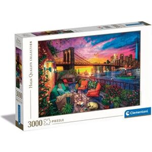 Clementoni Manhattan Balcony Sunset 3000-delige Puzzel - Stad Clementoni Manhattan Balcony Sunset 3000-delige Puzzel - Stad