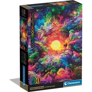Clementoni Clementoni Psychedelic Jungle Sunrise Puzzle - 500 Pieces Clementoni Clementoni Psychedelic Jungle Sunrise Puzzle - 500 Pieces