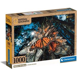 Clementoni Papillons Monarque Puzzle - 1000 pièces - Animaux - Publicité Clementoni Papillons Monarque Puzzle - 1000 pièces - Animaux - Publicité