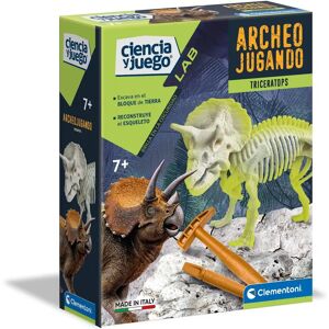 Clementoni Triceratops Phosphorescent - Scientific Game for Digging and Riding Dinosaur - Educational Toy for 7+ years Clementoni Triceratops Phosphorescent - Scientific Game for Digging and Riding Dinosaur - Educational Toy for 7+ years